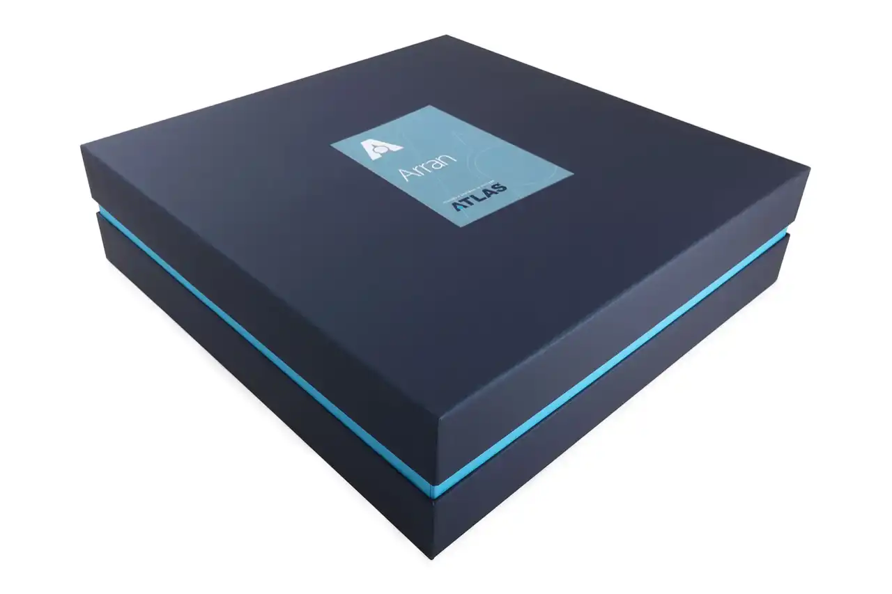 Premium blue box packaging