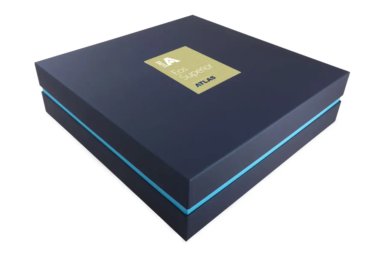 Large blue box packaging