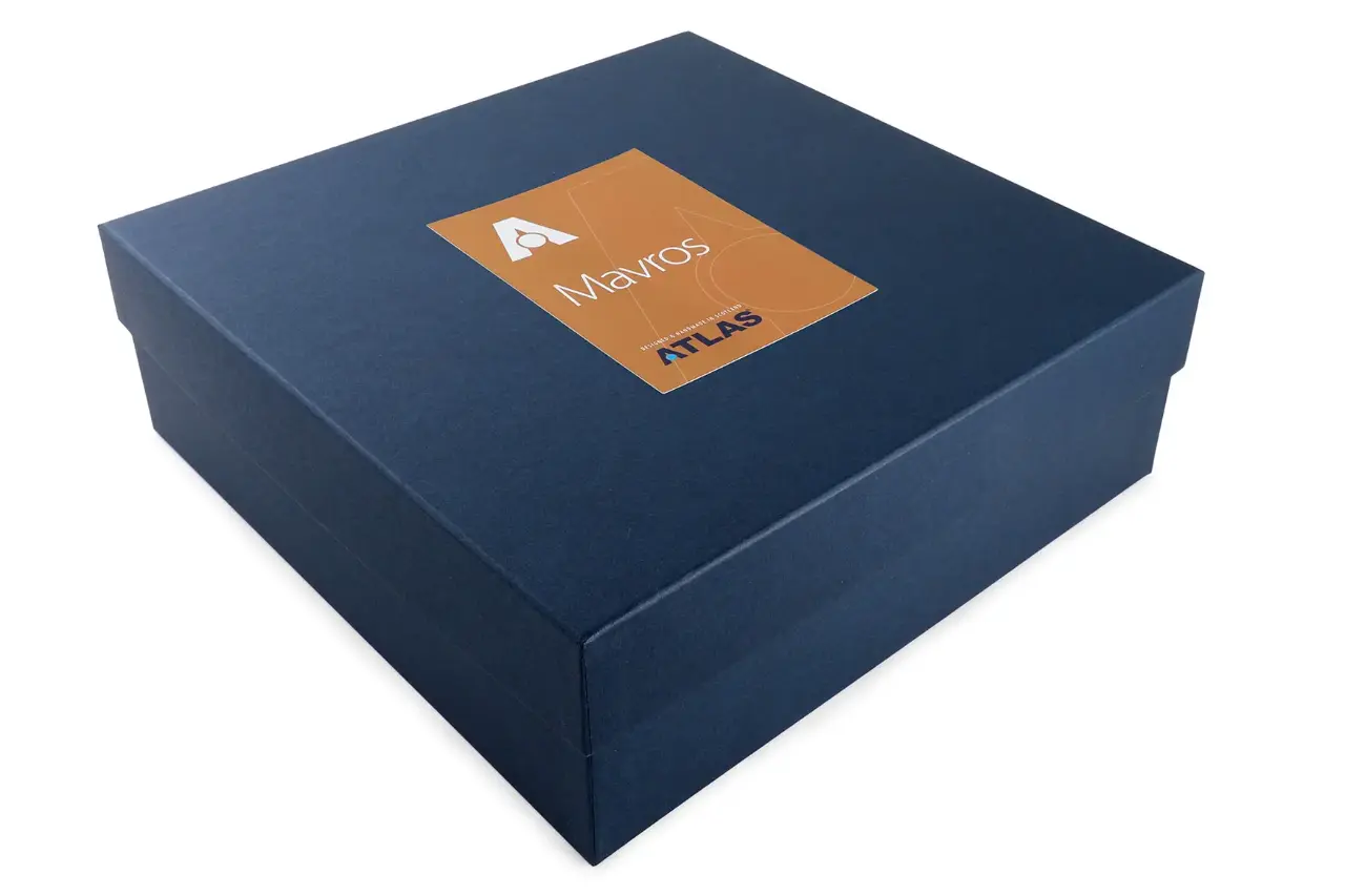 Premium blue box packaging